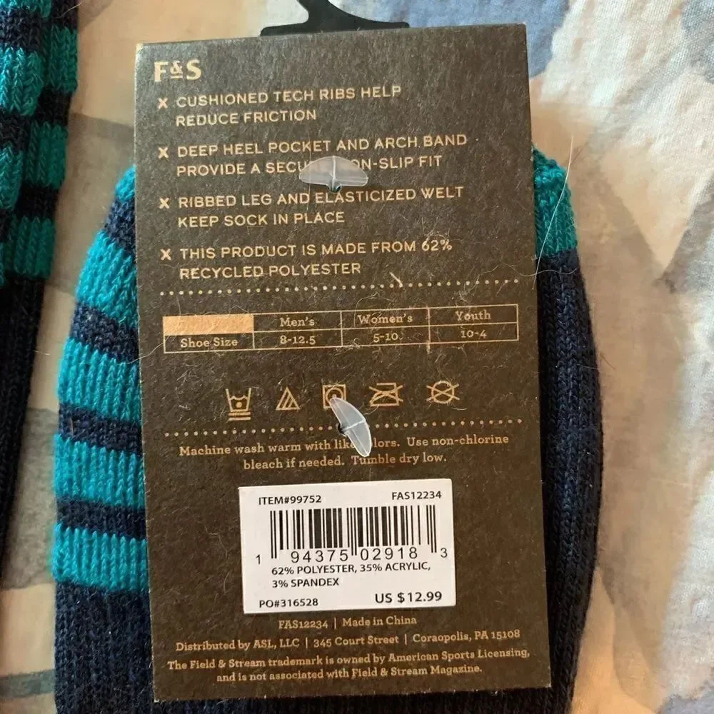 3 Pack- F&S Men's Cozy Explorer Low Cut Socks
